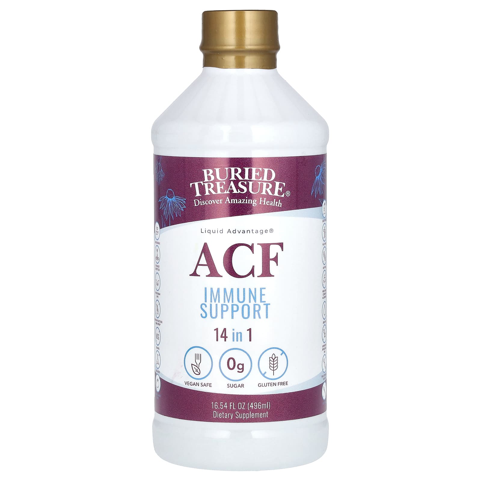 Buried Treasure, ACF, 16 Oz UPC 016055345744 | HiLife Vitamins